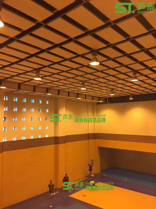 西寧學校體育館墻面木質(zhì)吸音板(圖1)